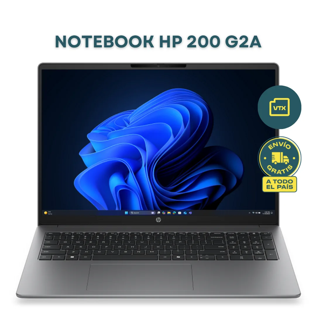 Notebook HP 200 G2a AMD Ryzen 3 210 RAM 8GB SSD 256GB 16"