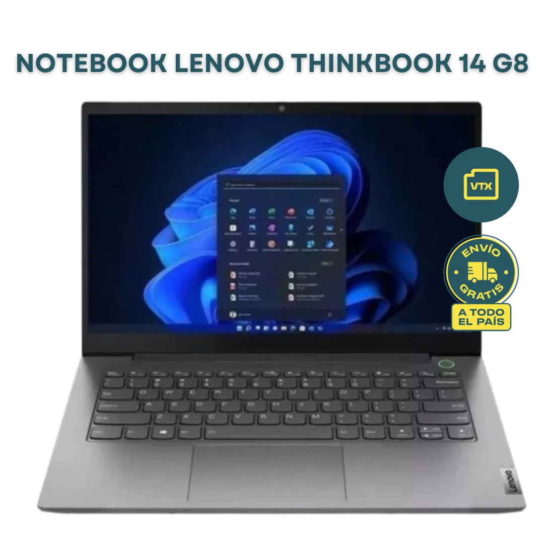 Notebook Lenovo ThinkBook 14 G8 Intel Core Ultra 5 210H RAM 8GB SSD 512GB 14″ WUXGA