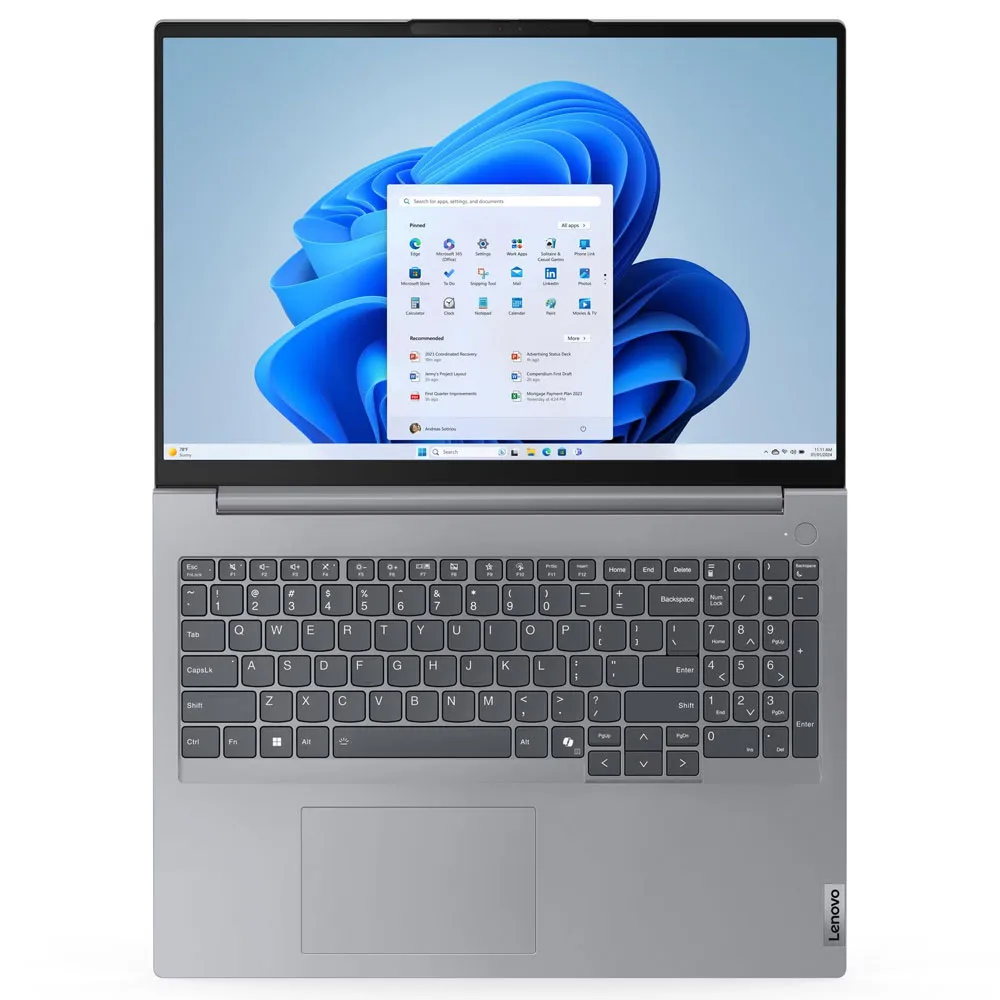 Notebook Lenovo ThinkBook 16 G7 AMD Ryzen 5 7535HS RAM 8GB SSD 512GB 16
