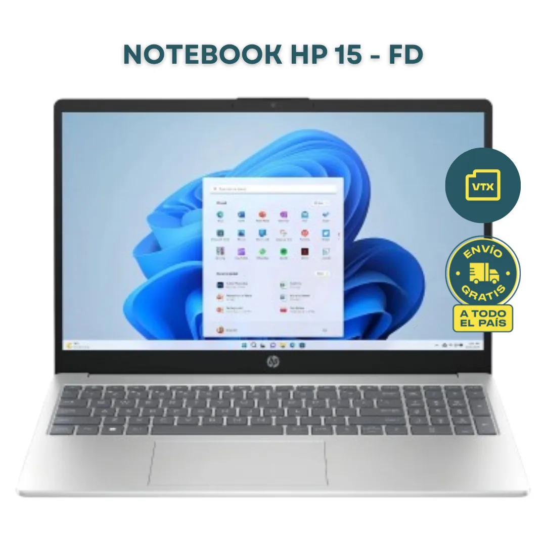 Notebook HP 15 FD Intel Core Ultra 5 120u RAM 16GB SSD 512GB Windows 11 Home
