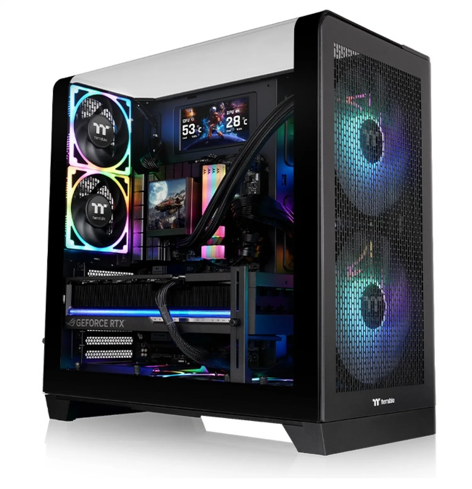 GABINETE THERMALTAKE VIEW 390 AIR BLACK TEMPERED GLASS