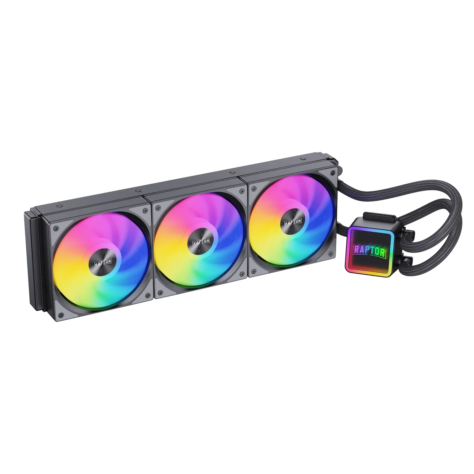 Water Cooling Raptor Aqua Core 360 3x CPU Cooler 360mm Negro (7701)