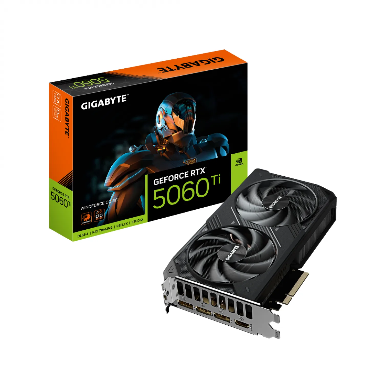 PLACA DE VIDEO GIGABYTE RTX 5060TI WF2 OC 8GB
