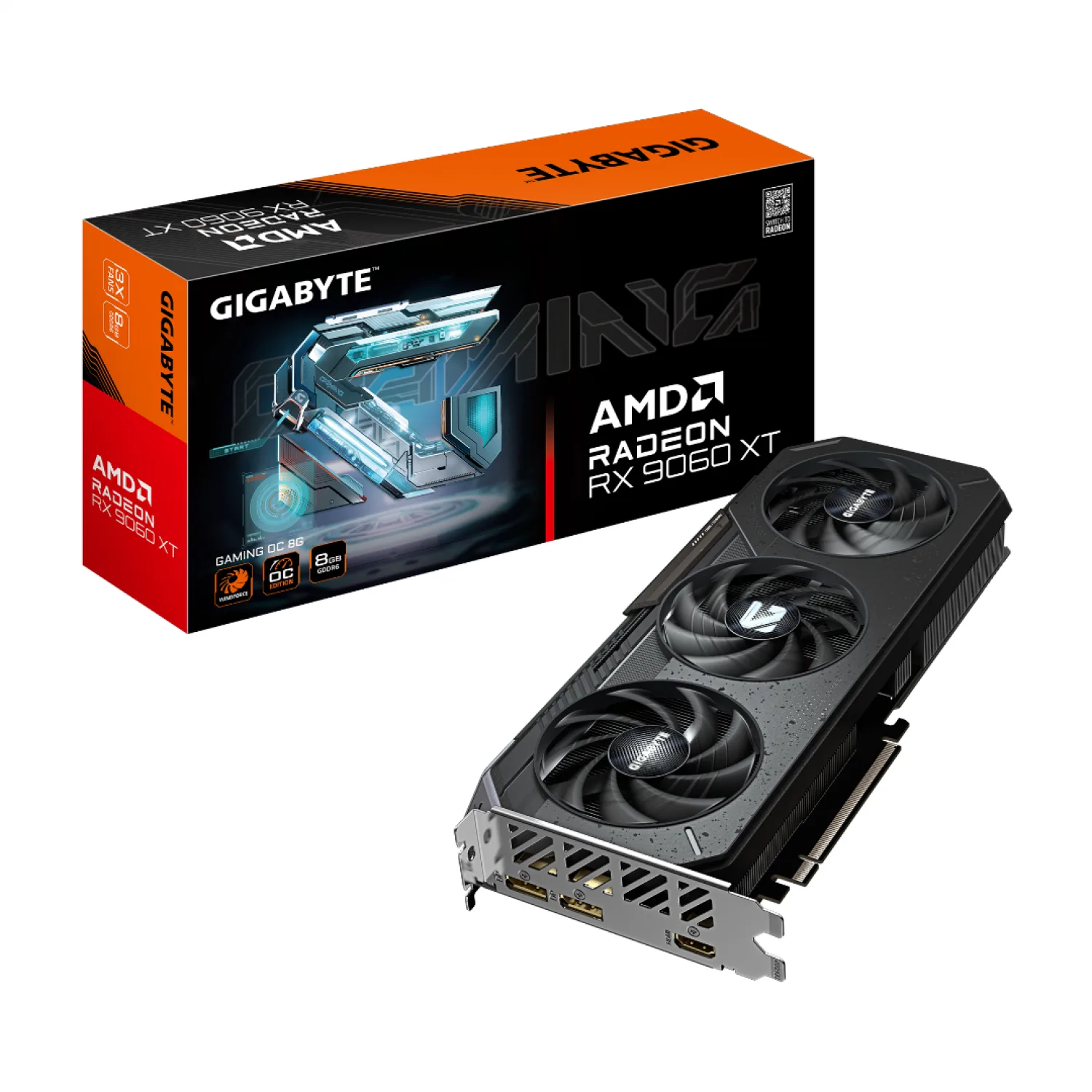 PLACA DE VIDEO GIGABYTE RADEON RX 9060XT GAMING OC 8GB