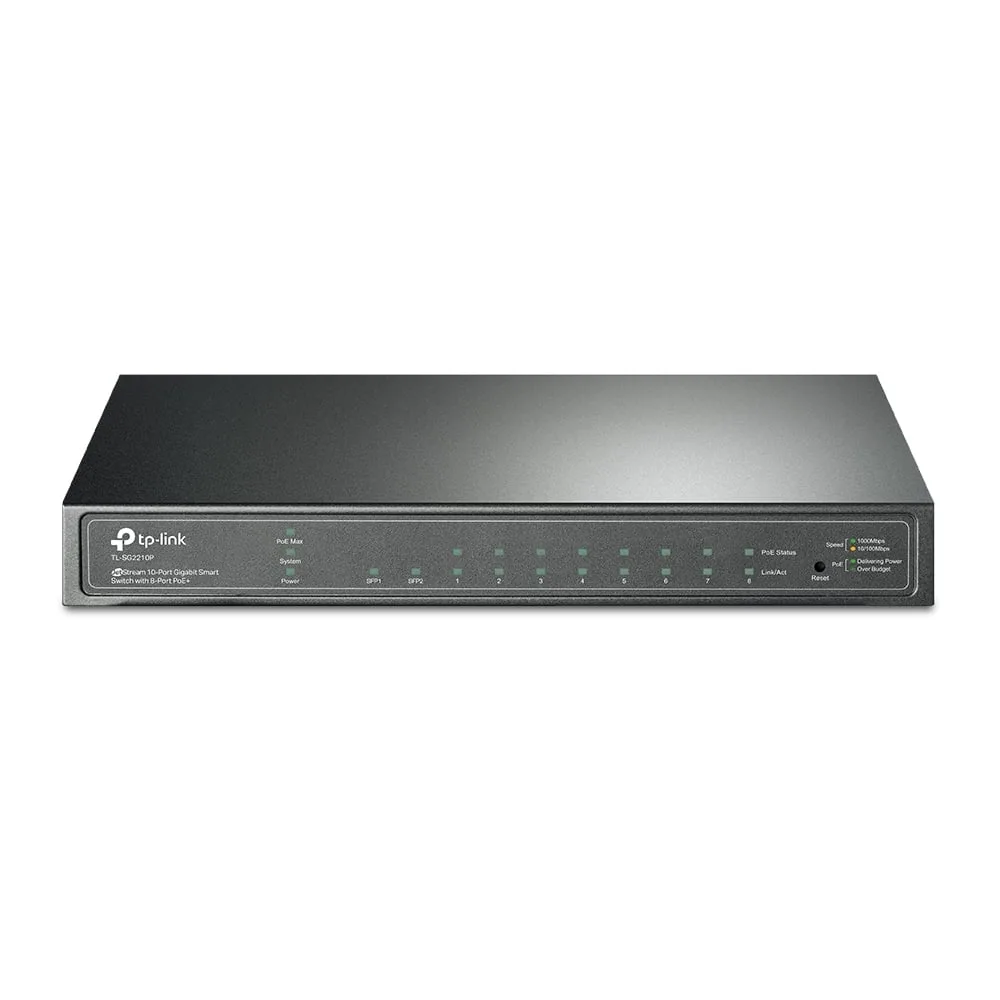 SG2210P Switch Gigabit Smart 8P POE + 2 SFP Tp-Link (1800)