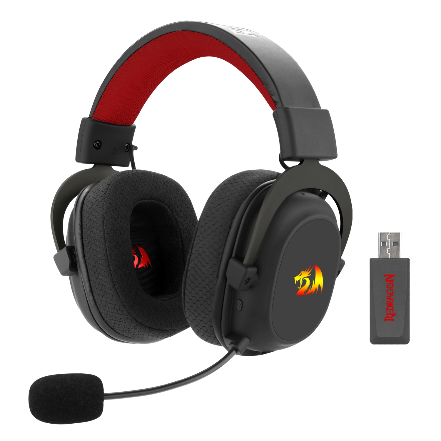 Auricular Inalámbrico Redragon Zeus Pro H510 Negro — foto 2