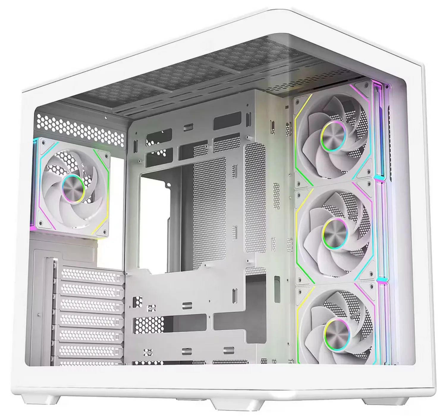 GABINETE COOLER MASTER 600 ELITE WHITE ARGB x 4 COOLERS — foto 9