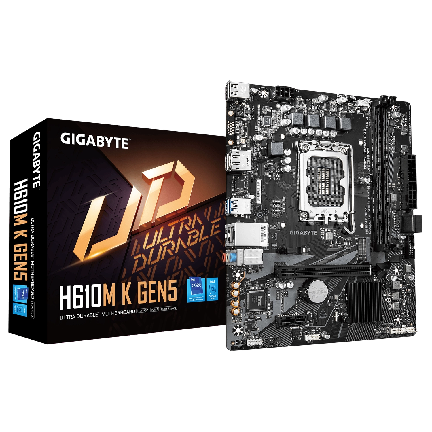 Motherboard Gigabyte H610m K Gen5 Lga1700 Ddr5 — foto 3