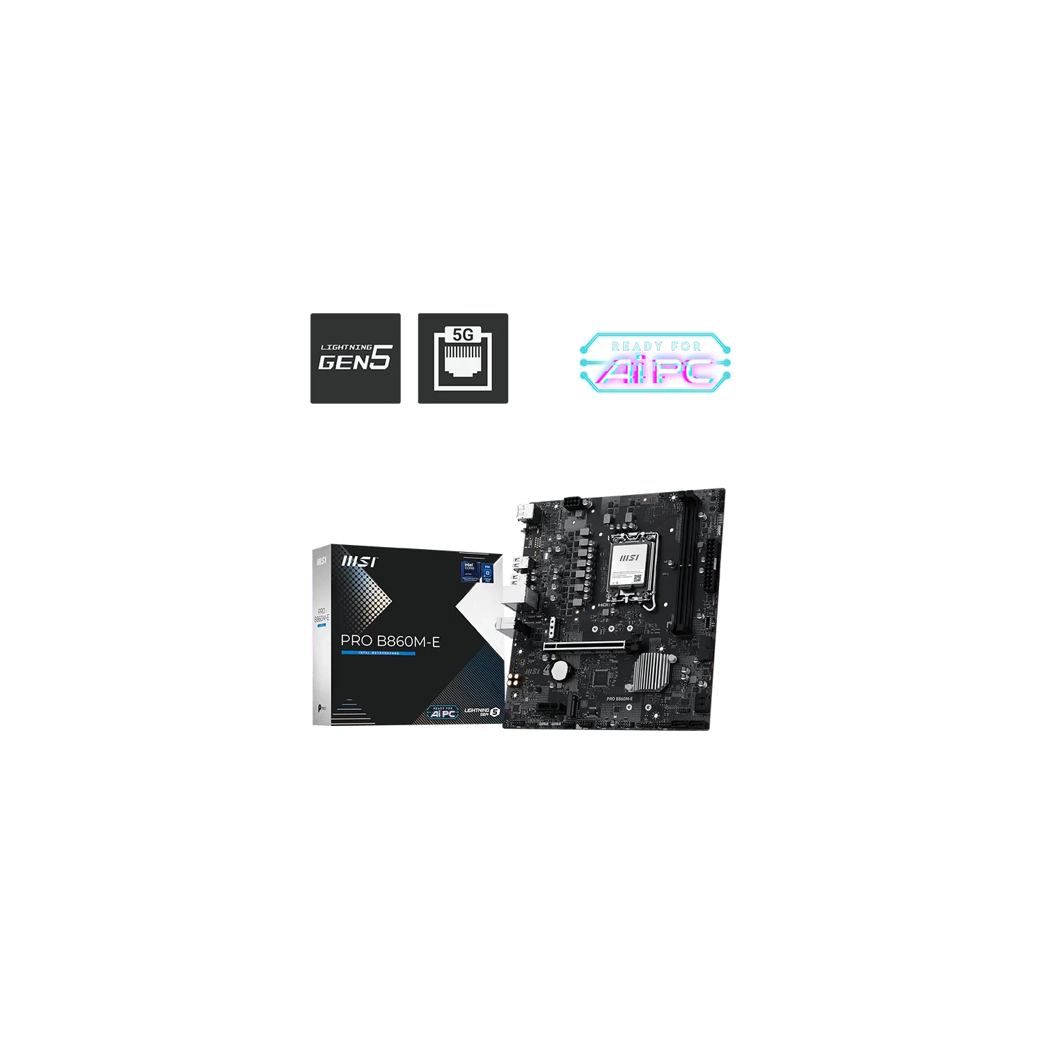 Motherboard Msi Pro B860m-e Lga 1851 Ddr5 — foto 4