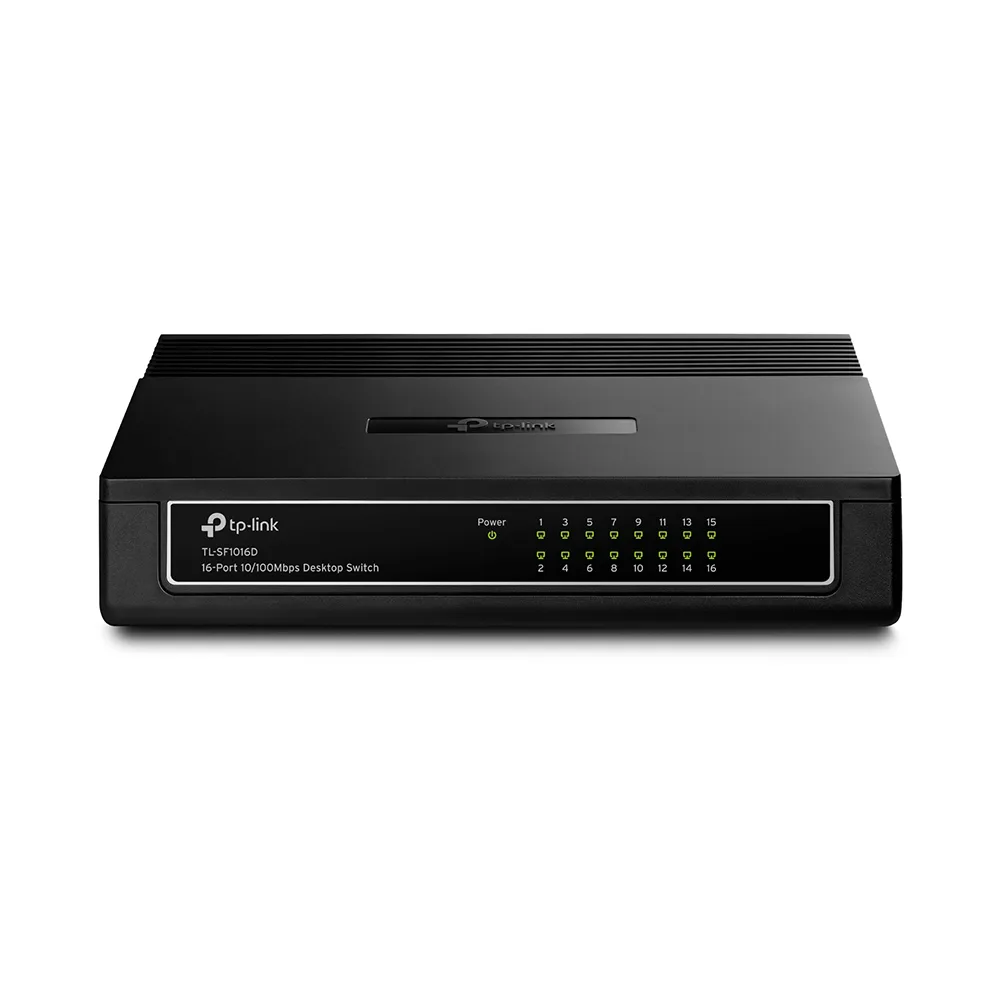 TP-Link TL-SF1016D dispositivo de red Fast Ethernet (10/100) Negro. 16-Port 10/100Mbps Desktop Switch