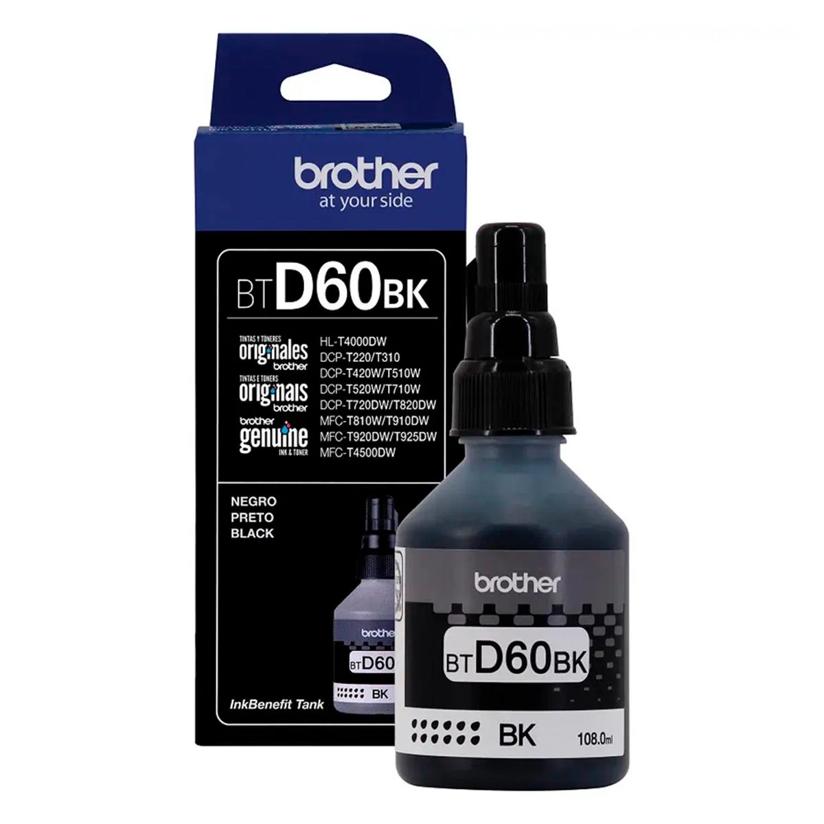 Tinta Impresora Brother Btd60bk Negra 108 Ml — foto 5