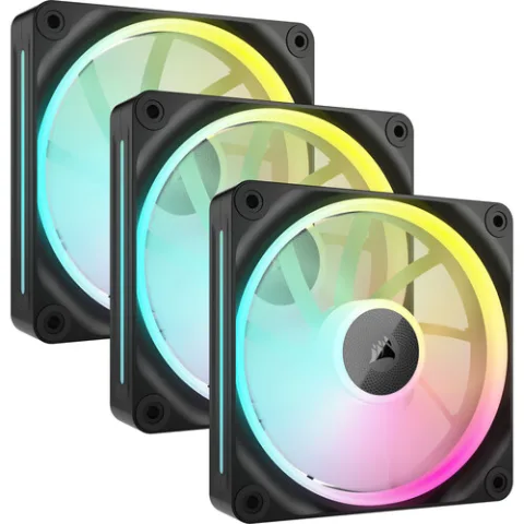Fan Cooler Corsair iCUE LINK LX120 RGB 120mm Black Pack x3 (2899)