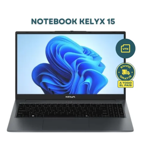Notebook Kelyx 15 AMD Ryzen 3 3200U RAM 8Gb SSD 256Gb Win 11 Home