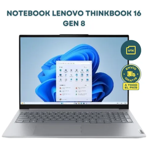 Notebook Lenovo ThinkBook 16 G8 Intel Core I5 210H RAM 8GB SSD 512GB 16" WUXGA