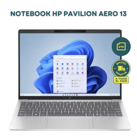 Notebook HP Pavilion Aero AMD Ryzen 5 8640u RAM 16GB SSD 512gb 13.3" W11H